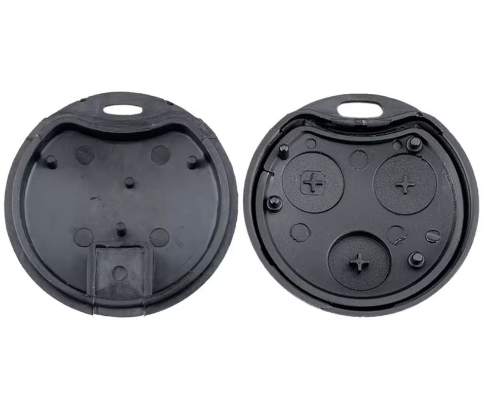 Carcasa cheie telecomanda Techstar compatibila Smart Fortwo 450/City-Coupe/Cabrio, Roadster, Forfour, 3 butoane, neagra - imagine 6
