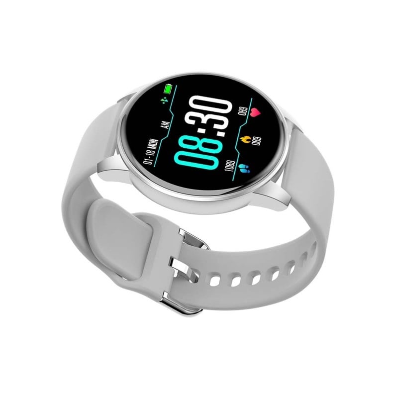 Ceas Smartwatch Techstar® ZL1, 1.30 inch IPS, Bluetooth 4.0, Monitorizare Puls, Tensiune, Alerte Sedentarism, Hidratare, Oximetru, Alb - 2 | YEO