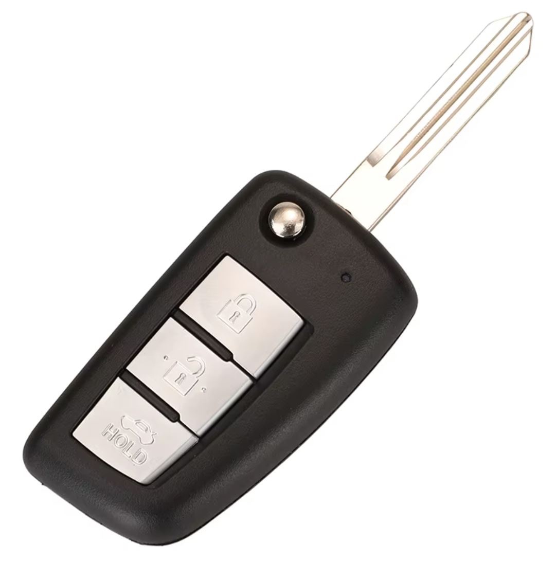 Cheie auto completa cu telecomanda Techstar compatibila cu Nissan Qashqai J11, Pulsar C13, Juke F15, X-Trail T32, Micra, 3 butoane, 433 MHz, 4A PCF7952E, CWTWB1G767 - imagine 2