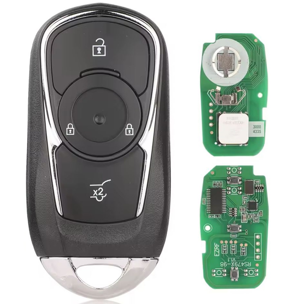 Cheie auto Completa Programabila, Techstar, cu 3 Butoane HYQ4EA 433.92 MHz Telecomanda Smart cu Cip ID46 pentru Opel Astra K Insignia, Lama neprelucrata