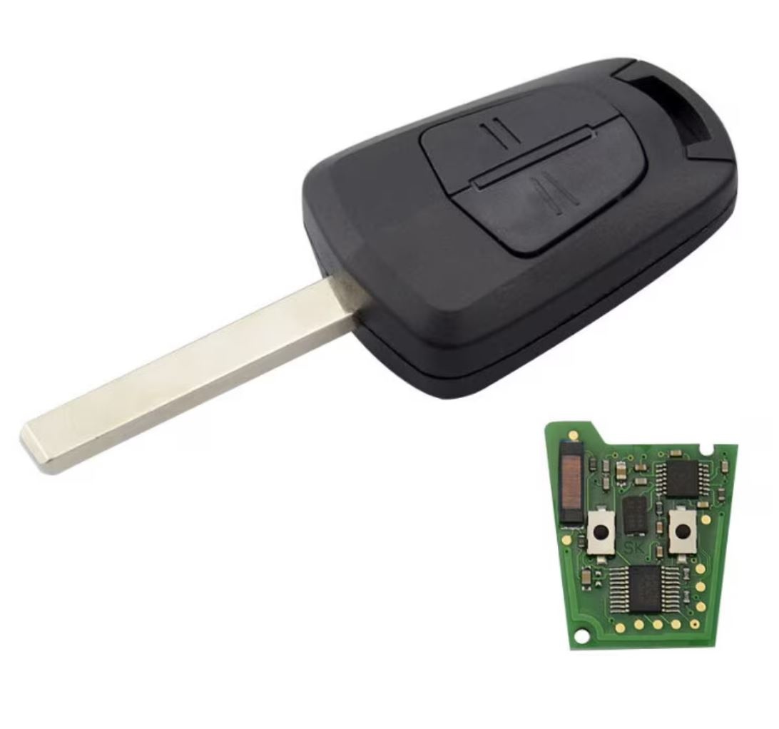 Cheie Auto Completa Techstar, Compatibila Opel Astra H, Corsa D, Zafira B, Meriva, Combo (2004-2014) - PCF7941 Higtag2, 434 MHz, cu 2 Butoane