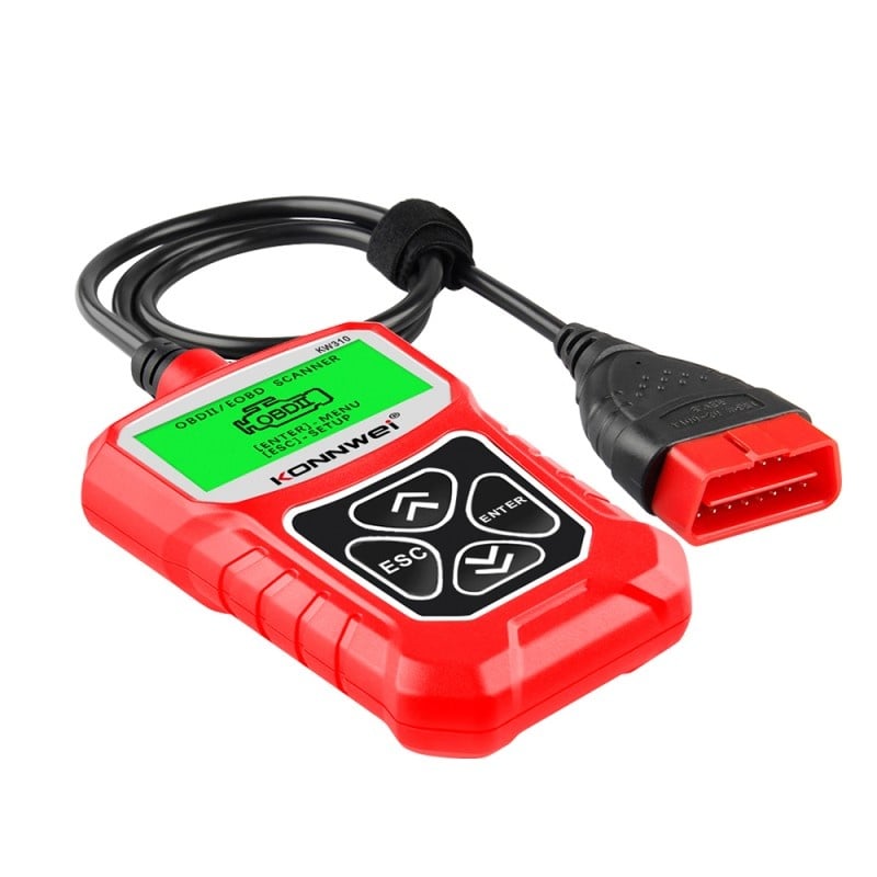 Diagnoza OBD2 KONNWEI KW310, Red, Afisare Erori + Descriere, Resetari, Live Data, ELM 327 OBDII - 2 | YEO