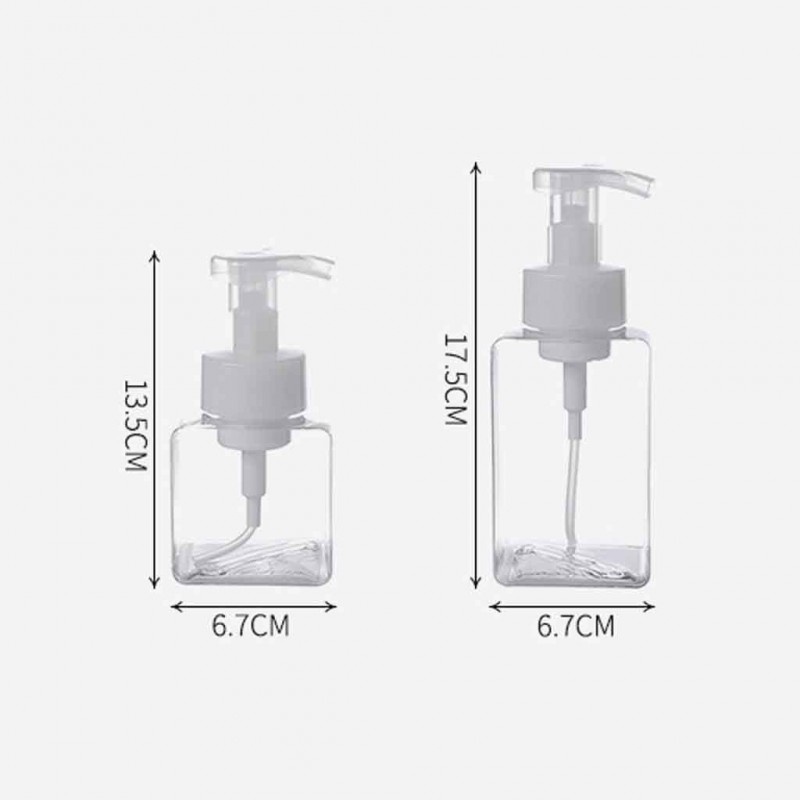 Dozator Sapun Techstar®, Lichid Spuma, Transparent, 250ml, Pentru Sapun, Detergent, Balsam, Lotiuni
