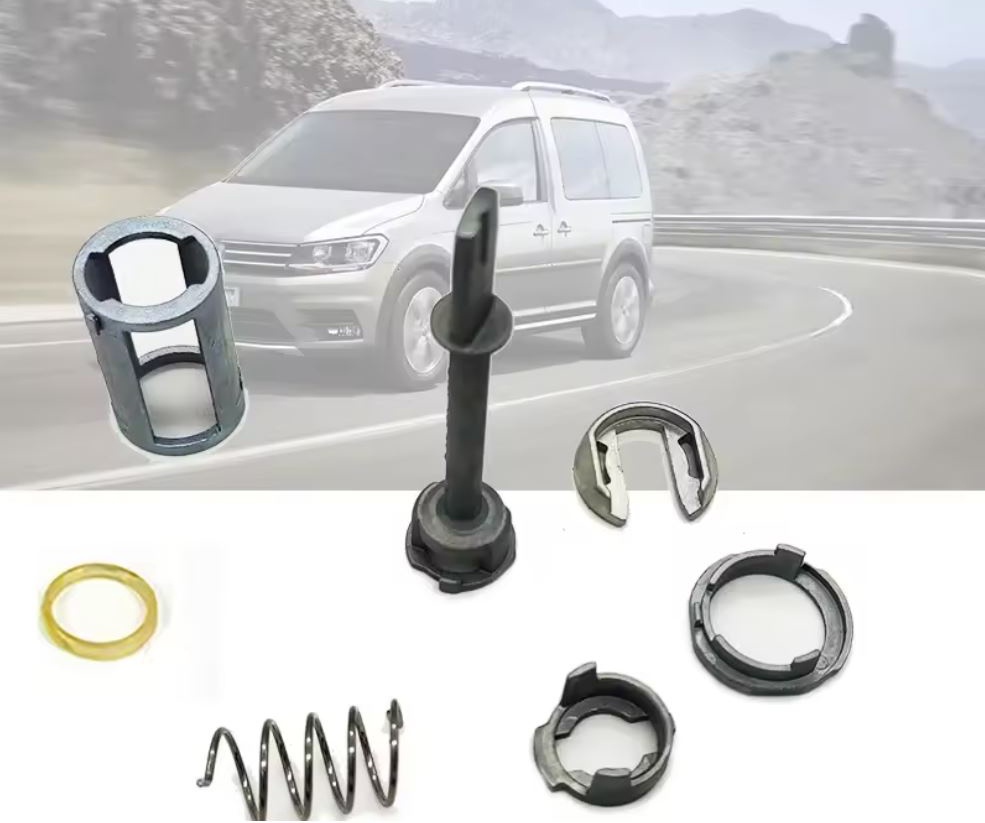 Kit reparatie butuc yala cilindru usa auto Techstar, compatibil VW Caddy, Polo Classic, Polo Variant, Seat Ibiza, Cordoba (1995–2004), cod OE 6L3837167B / 6L3837168B - 1 | YEO
