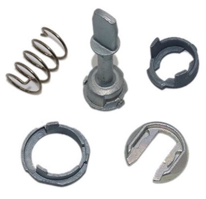 Kit reparatie incuietoare yala usa auto Techstar, compatibil VW Passat B5 Lupo Bora Golf 4 Audi A3 A4 A6, 1996–2005, 5 piese metalice