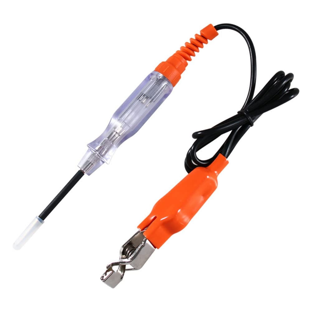 Lampa tester circuite auto Techstar 85076A , 6–24V DC, LED polaritate rosu/verde, sonda metalica, clema crocodil, siguranta fuzibila, pentru auto/moto/camioane - 3 | YEO