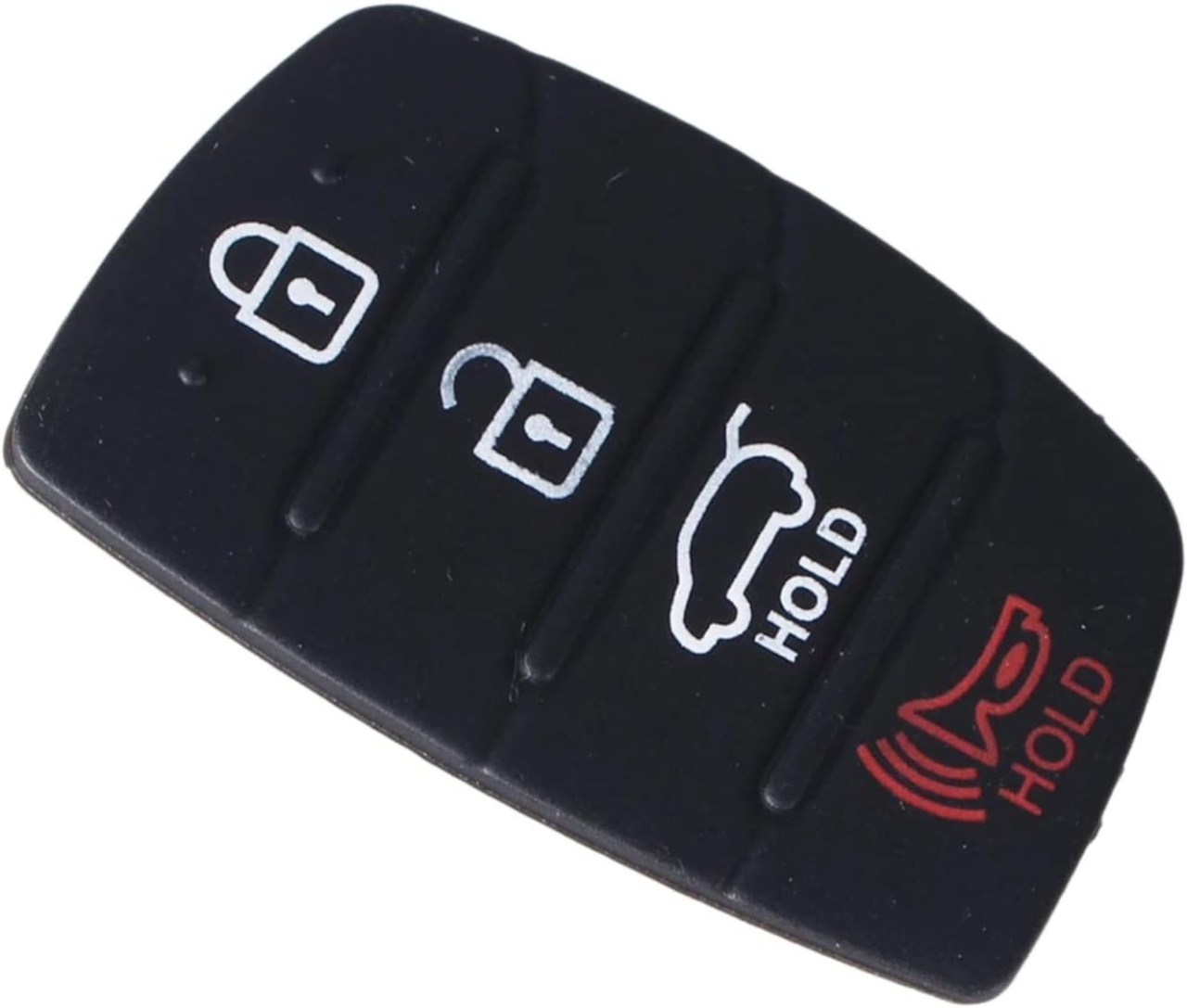 Membrana Cauciuc Butoane Cheie Auto 4 Butoane Compatibila Hyundai Tucson, Santa Fe, ix45, Sonata, i40 – Pad Inlocuire Taste Telecomanda - 2 | YEO