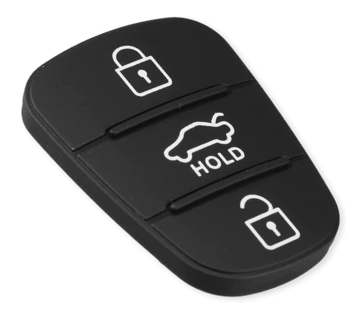Membrana Cauciuc Cheie Auto cu 3 Butoane – Compatibila Hyundai i10, i20, i30, ix35, Kia Ceed, Rio, Sportage, Venga – inlocuire pad telecomanda