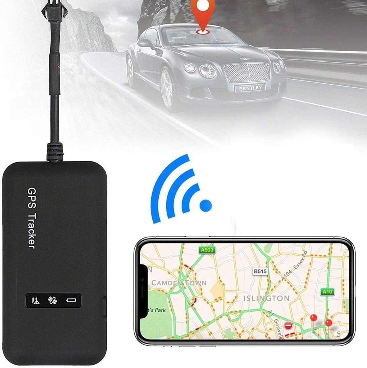 Mini GPS Tracker Techstar® TK205, Functie Anti-Furt, Localizare Precisa in Timp Real, Alarma Miscare, Aplicatie Gratuita, Mod de Economisire a Energiei, potrivit Masini, Motociclete, si Obiecte de Valoare - 1 | YEO