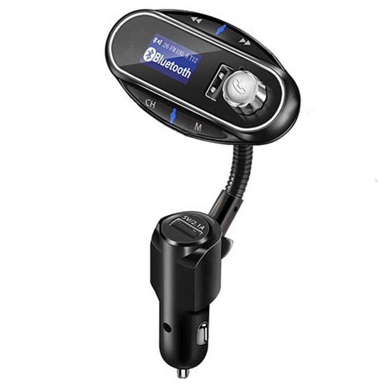 Modulator FM Auto Transmitator T12 Hands Free cu Bluetooth 3.0, Aux, Dual USB, Car Kit Mp3 Player