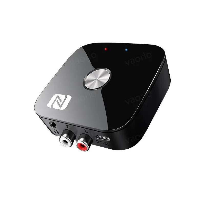 Receptor Receiver Audio Bluetooth Techstar T68, BT 5.3, NFC, RCA L/R + AUX 3.5mm, USB U-Disk, Telecomanda IR, HiFi, 10m, Negru - imagine 10