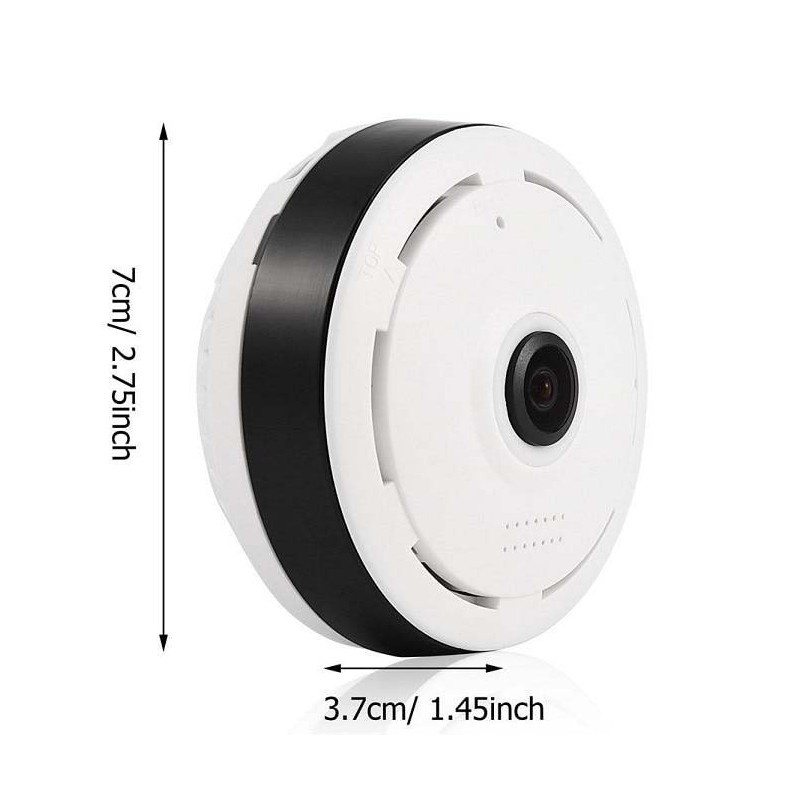Poze Resigilat Camera Supraveghere Video Techstar® D80, HD 960P , Wireless, Iluminare LED, 360°, Detectare Miscare, Microfon, Difuzor