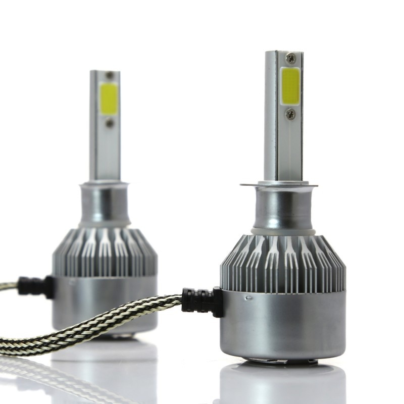 Poze Resigilat Set 2 LED-Uri Auto Techstar® C6, H1, 36w, 3800 Lumeni, 6500K, AUTO, 12-24 Volti, COB
