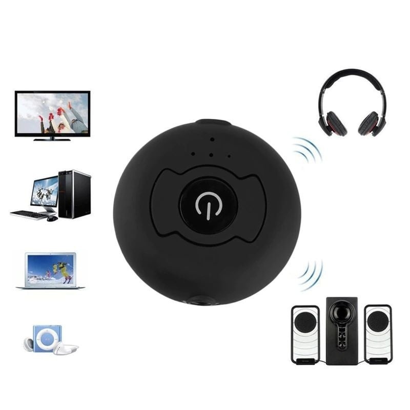 Resigilat Transmitator Bluetooth Techstar® Mini T2, Bluetooth 5.0, Conectiune Multipoint, AUX 3.5mm, Alimentare MicroUSB, HandsFree - 3 | YEO