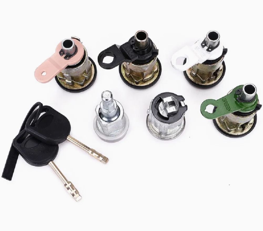 Set 6 Cilindri Inchidere Usi + 2 Chei pentru Ford Transit MK5 (1994–2000) | OE 1074762, 1112385, 95VBB22050BG