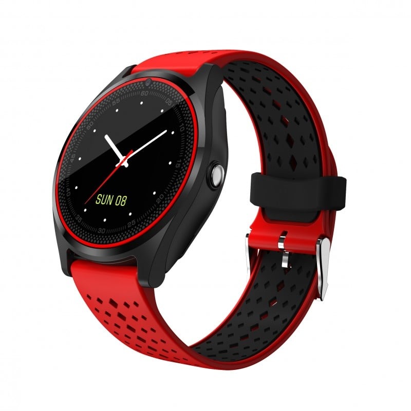 Smartwatch MTK V9 Rosu cu Bluetooth si Camera Foto