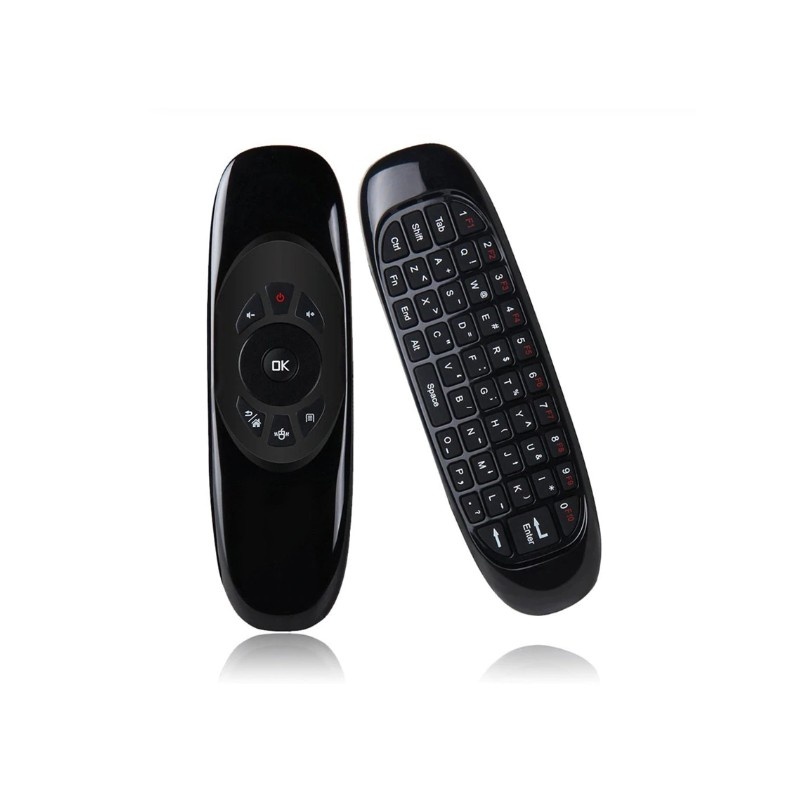 Tastatura Wireless Techstar® R15, QWERTY, Air Mouse, Telecomanda Mini, Wireless 2.4G, Gyroscop, pentru IR PC, Smart TV, Android Box