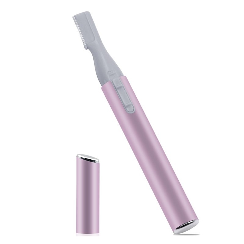 Trimmer Mini Techstar®, Facial, Compact, Cu Baterii, pentru Dame, Roz