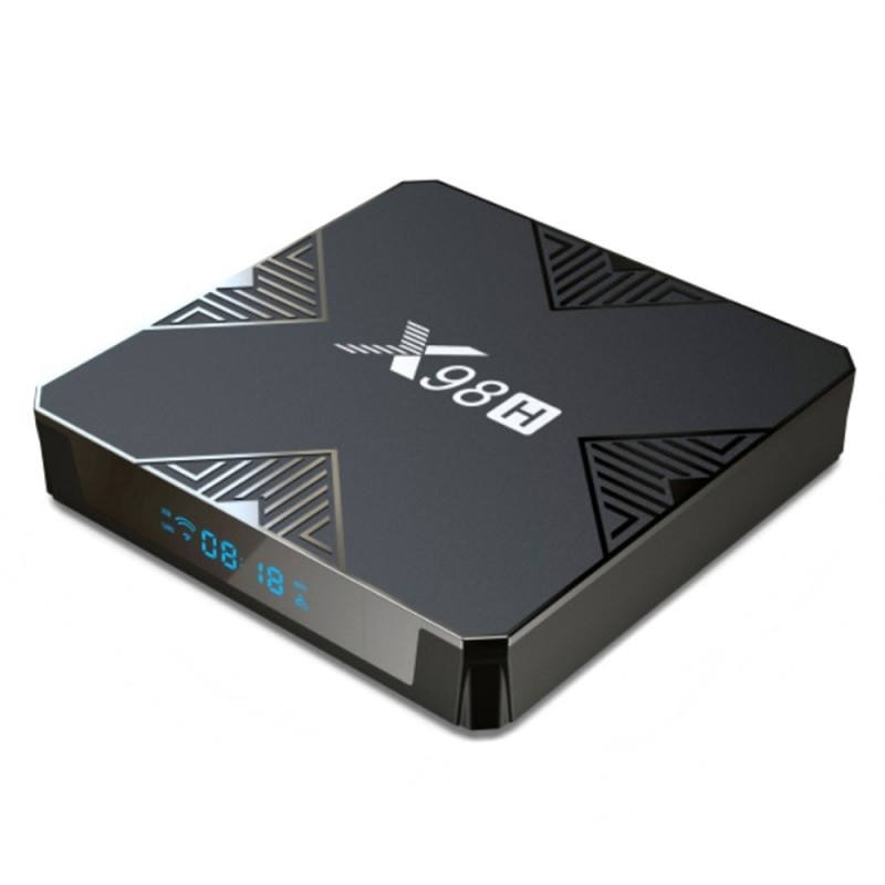 TV Box Techstar® X98H Smart Media Player, 4K, 2GB RAM, 16GB ROM, Android 12, Allwinner H618 Quad Core A53, Ethernet 100m, Bluetooth 5.0, Negru - 3 | YEO