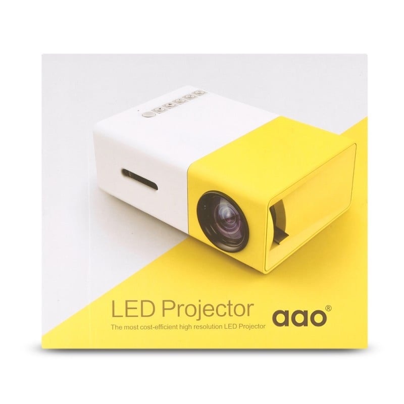 Videoproiector LED mini portabil YG300 400-600 LM 1080P Full Hd - 2 | YEO