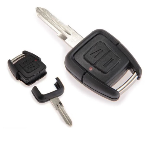 Carcasa cheie auto Techstar cu 2 butoane si lama pe stanga – compatibila Opel si Vauxhall Astra, Corsa, Meriva, Zafira