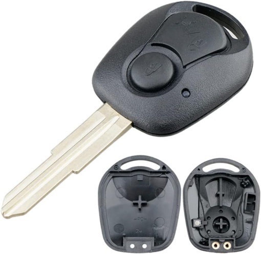 Carcasa Cheie Auto Techstar, compatibila cu Ssangyong Actyon, Kyron, Rexton, SUV – cu lama SSY3 si surub, 1 buton