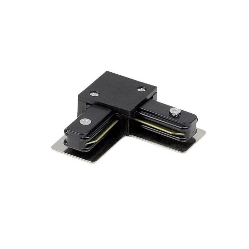 conector negru forma L pentru sina monofazata Techstar RailRacks