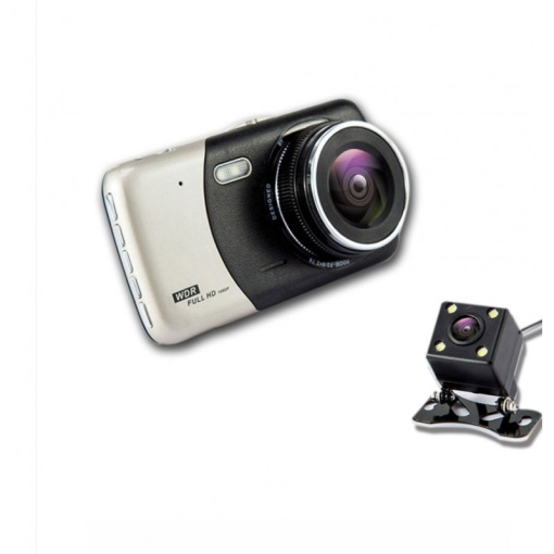 Camera Video Auto Dubla Techstar® T810 FullHD Cu Functia WDR si Ecran IPS 4inch - Img 1