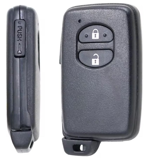 Carcasa cheie auto Techstar® 2 butoane compatibila Toyota Prius XW30 (2009–2012) – proximity, lama TOY40