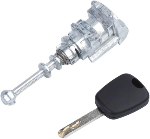 Cilindru Incuietoare Usa Fata cu Cheie, Techstar Aftermarket, Compatibil Peugeot 407, Citroen C4, C4 Picasso, 2004-2011, Echiv OE 9170Y0 / 9170.Y0