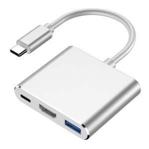 Adaptor USB-C Techstar DJ3IN1 compact, usor si portabil pentru calatorii