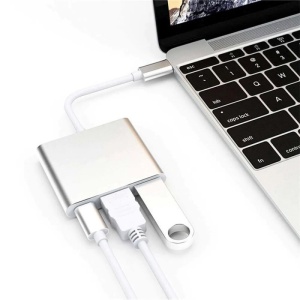 Adaptor USB-C la HDMI Techstar ZFZ3IN1 cu suport 4K si viteza mare de transfer