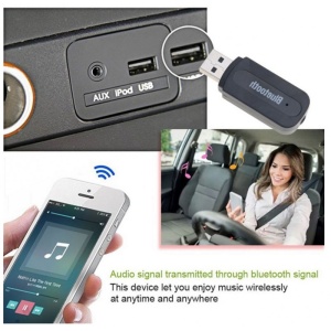 Adaptor Receptor Audio USB cu Bluetooth Techstar® A2DP, Jack 3.5mm, Transmitator AUX, Negru - Img 5