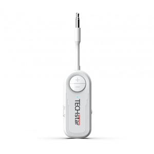 Adaptor audio wireless Techstar M28 alb vedere laterala
