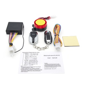 Kit complet alarma antifurt Techstar 12V prezentare componente incluse