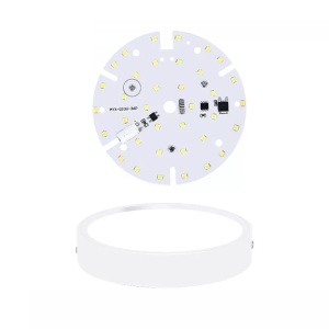 Aplica LED Techstar® Slim P, Putere 15W, Culoare Lumina 6500K, Diametru 12cm, Grosime 3cm, CRI 80+, Corp Aluminiu, Alb - Img 4