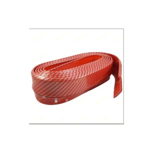 Banda Protectie Rosie Spoiler, Bara Tuning Auto Universala din Cauciuc Model Fibra de Carbon 2.5 M - Img 3