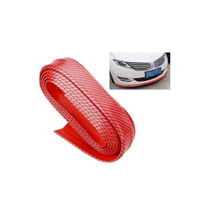 Banda Protectie Rosie Spoiler, Bara Tuning Auto Universala din Cauciuc Model Fibra de Carbon 2.5 M - Img 13