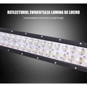 efect iluminare bara proiector led auto techstar pna2 lumina alba