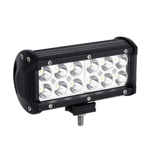 Bara Proiectoare LED Auto Offroad Techstar® PNG1, 36W, 12V-24V, 6000 K, 3500 Lumeni, IP 67, 17 Cm, Flood Beam 60° Cu Leduri CREE XBD, Negru