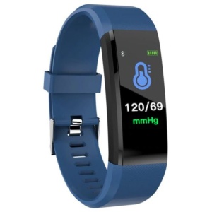 Bratara Smart Fitness Techstar® ID115 Plus Fitness, 0,95" OLED, BT4.0, Waterproof IP65, Monitorizare Puls, Tensiune, Albastru - Img 3