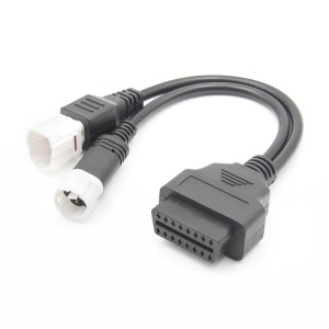 adaptor OBD2 3 pini si 4 pini la 16 pini pentru motociclete Yamaha Techstar