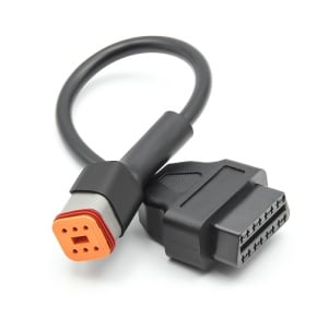 adaptor OBD2 Harley Davidson Techstar 6 pini la 16 pini pentru diagnoza