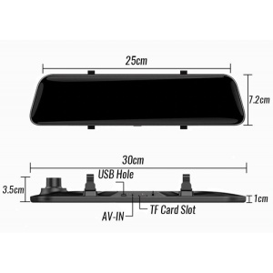 Camera Auto Dubla Tip Oglinda, Techstar® D50, 10" Touch, Full HD, Camera Marsarier - Img 4