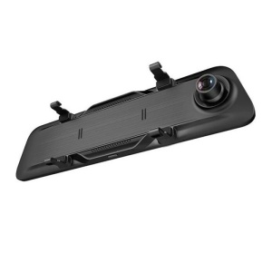 Camera Auto Oglinda cu Touchscreen Techstar® D40, 10 inch, Inregistrare Duala Fata/Spate Marsarier, 1080P FullHD, Unghi de Filmare 170 Grade, Negru - Img 2