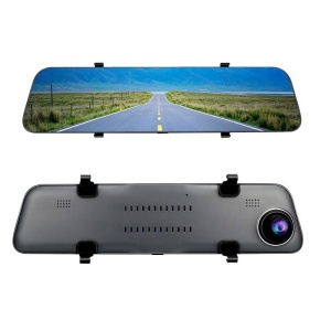Camera Auto Tip Oglinda E-ACE A38, Dubla, 12" Inch, 2K, IPS, Touch Screen, 1440P, Night Vision, PIP - Img 4