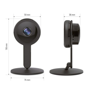 Camera de Supraveghere IP Mini Wifi Techstar® Q1 Smart, 2 Mpx FullHD 1080P, Night Vision, IR-CUT, Detectare Miscare, Salvare Cloud sau MicroSD Card de 128gb, Conexiune Hotspot Wireless, Comunicare Audio Bidirectionala, Unghi Ultra Wide de 180° - Img 3