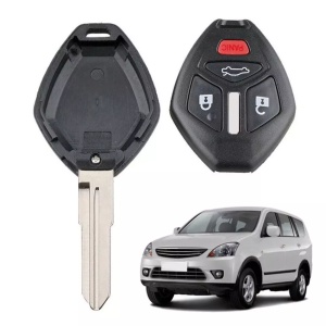carcasa cheie auto cu 4 butoane techstar pentru mitsubishi lancer, galant si eclipse, cu lama si telecomanda