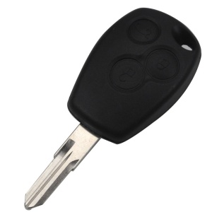 Carcasa Cheie Auto Techstar® Renault Megane, Clio, Laguna, Dacia Logan, Duster, Sandero, 3 Butoane, VAC102 - Img 1