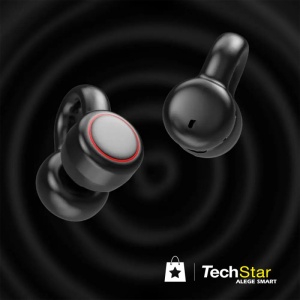 Casti in-ear Techstar K23 cu microfon si control tactil pentru apeluri clare